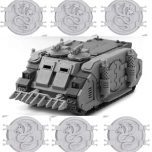 Alpha Legion Deimos Rhino Squadron:
MKIC Deimos Pattern Rhino - x3
Alpha Legion Legion Deimos Rhino Doors - x3