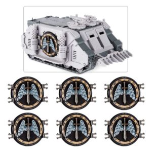 Dark Angels Legion Deimos Rhino Squadron:
MKIC Deimos Pattern Rhino - x3
Dark Angels Legion Deimos Rhino Doors - x3