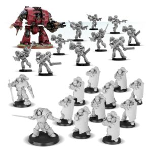 Legion Vanguard Collection: 
Legion Praetor Set - x1; 
MKV Assault Squad - x2; 
MKIII Breacher Squad - x2; 
Leviathan Pattern Siege Dreadnought - x1;
Leviathan Siege Claw - x1; 
Leviathan Storm Cannon - x1