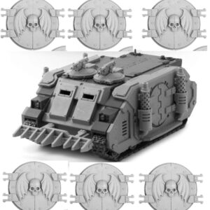 Night Lords Legion Deimos Rhino Squadron:
MKIC Deimos Pattern Rhino - x3
Night Lords Legion Deimos Rhino Doors - x3