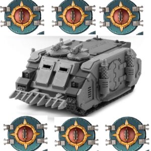 Sons of Horus Legion Deimos Rhino Squadron:
MKIC Deimos Pattern Rhino - x3
Sons of Horus Legion Deimos Rhino Doors - x3