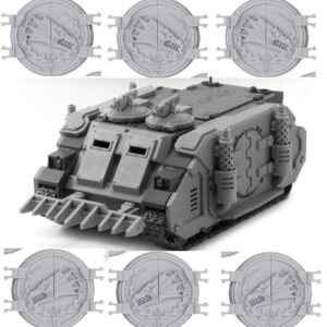 Salamanders Legion Deimos Rhino Squadron:
MKIC Deimos Pattern Rhino - x3
Salamanders Legion Deimos Rhino Doors - x3
