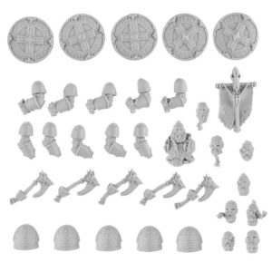 Space Wolves Legion Grey Slayers Combat Upgrade Pack 1 (axes & shields x5)