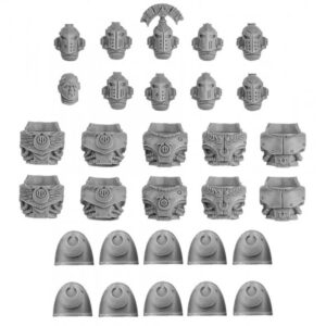 Ultramarines Legion Upgrade Set (10 Heads, 10 Torsos, 10 Shoulder Pads)