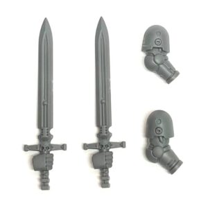 Melee Weapons Upgrade Set Right Arm Power swords x2