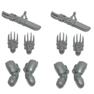 Melee Weapons Upgrade Set Two Hands Power fists, Lightning claw, Sheathed chainswords x2